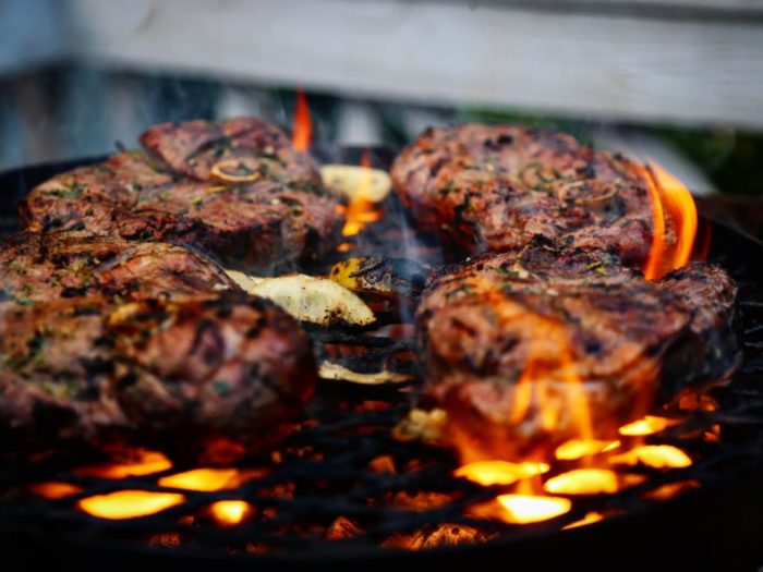 Grilled Lamb Ribeyes