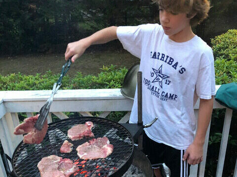 grilling with kids