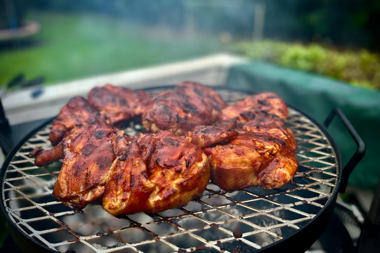 Grilled Swordfish steaks with salsa verde KUDU Grills