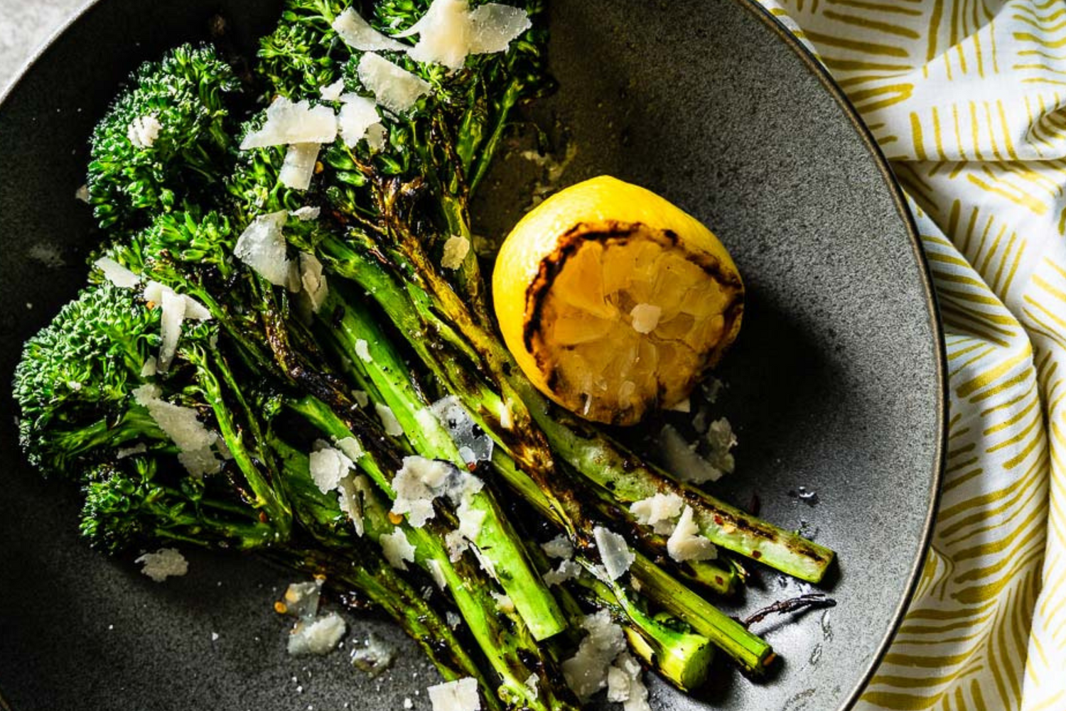 Tangy Grilled Broccolini