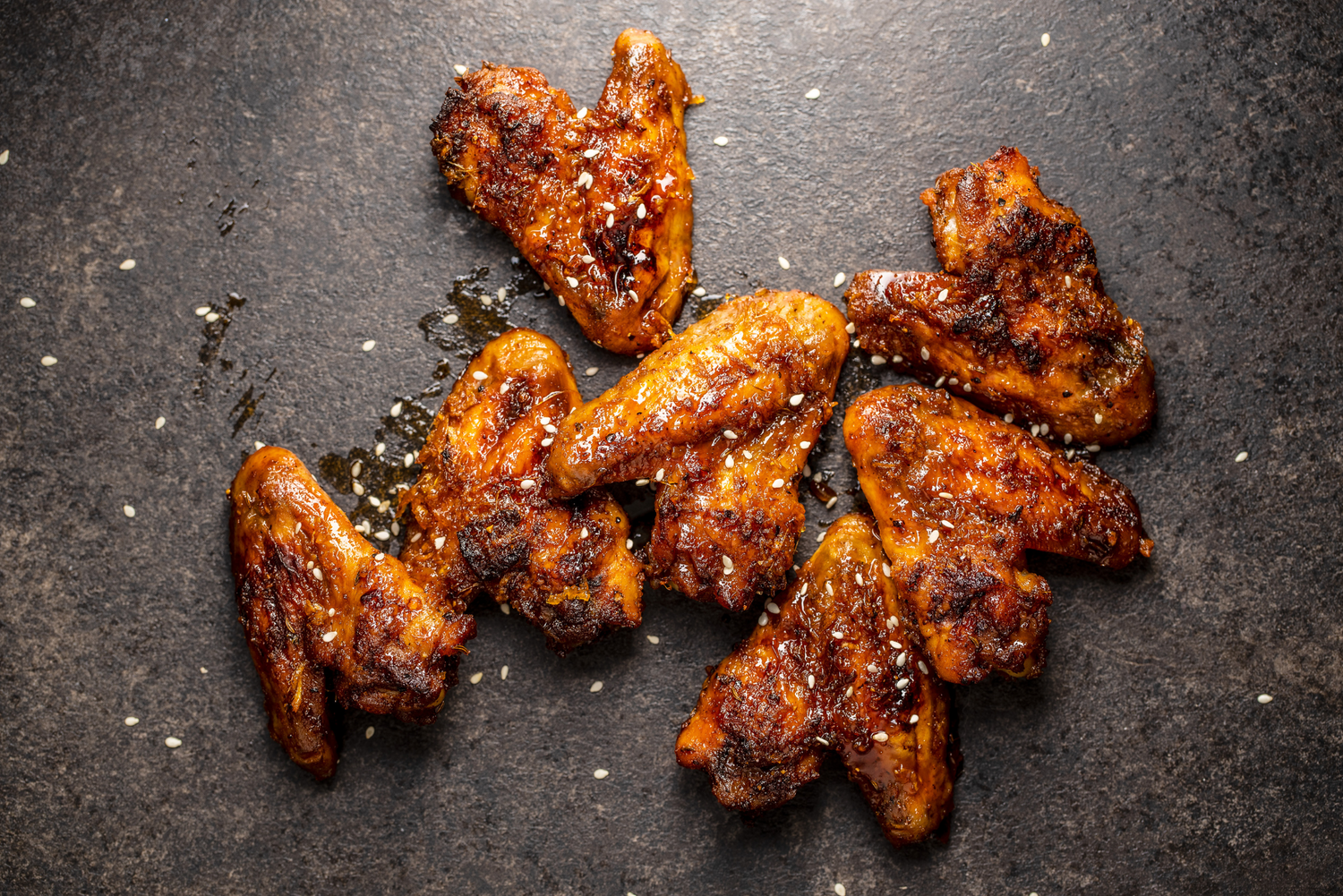 Maple syrup chicken wings