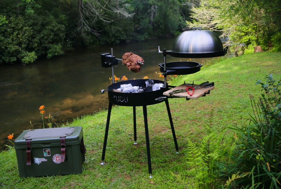 open fire cooking grill