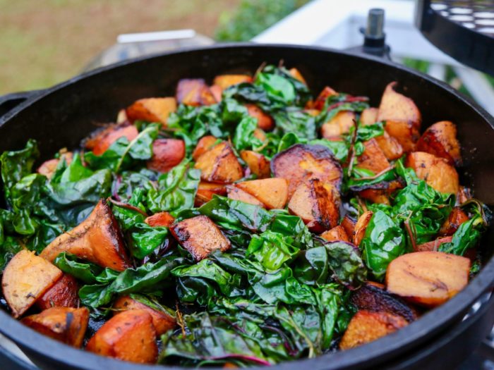 Roasted Sweet Potato and Kale Salad